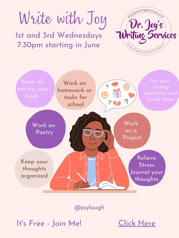 Write with Joy promo - Poster